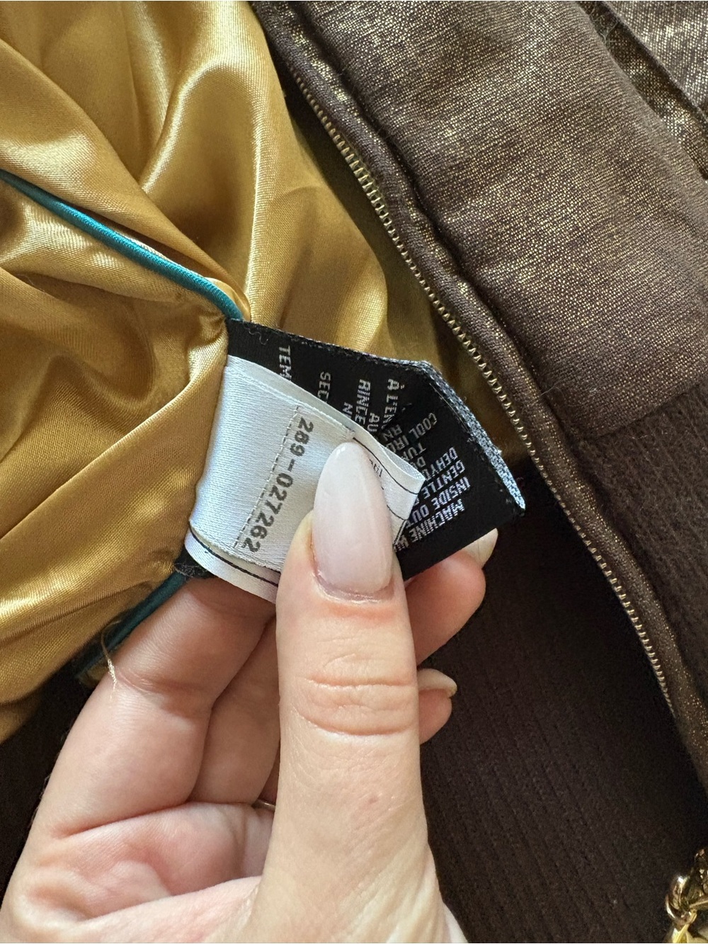 Y2K Baby Phat Metallic Brown Bomber Jacket - Picture 10 of 10